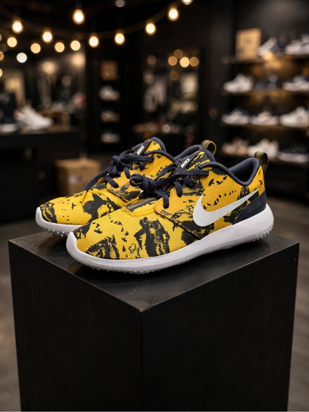 Nike Roshe G Women's Golf Shoes "Yellow/Navy Birds" (2019) W7.5/M6